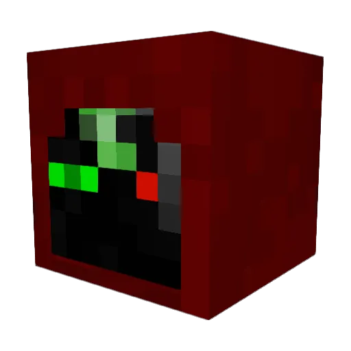 Beleragond Minecraft avatar head, 3D render