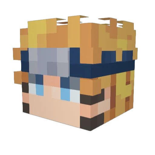 BeleranTheShrewd Minecraft avatar head, 3D render