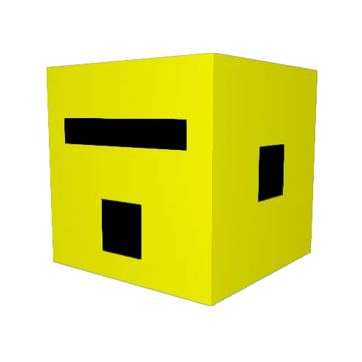Belforts Minecraft avatar head, 3D render