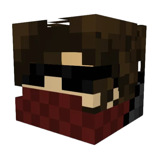 Belfos Minecraft avatar head, 3D render