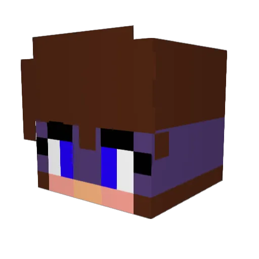 Belgi35 Minecraft avatar head, 3D render