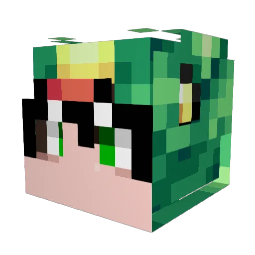 BelgianCyclops Minecraft avatar head, 3D render