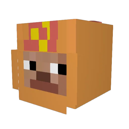 Belgianfries321 Minecraft avatar head, 3D render