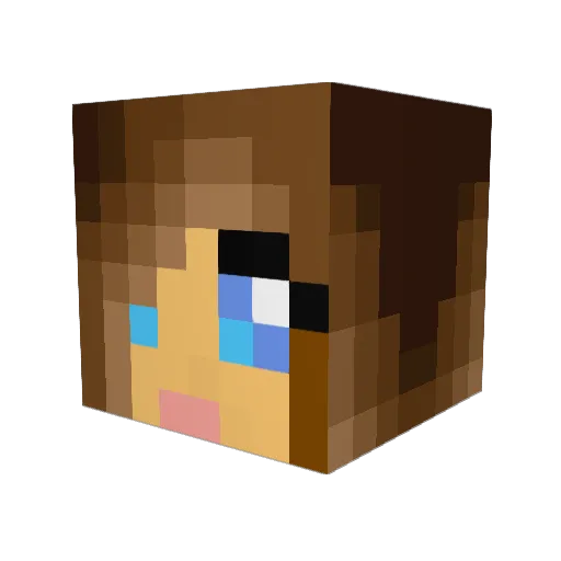 Beliebz Minecraft avatar head, 3D render