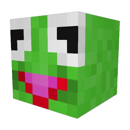 BelieveSteve Minecraft avatar head, 3D render