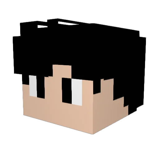 Belitchi Minecraft avatar head, 3D render