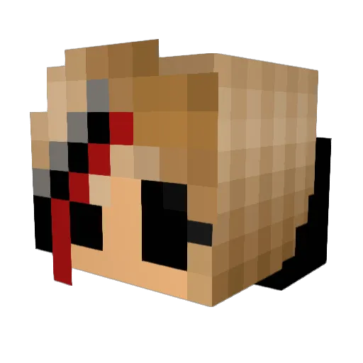 BellTheCat Minecraft avatar head, 3D render