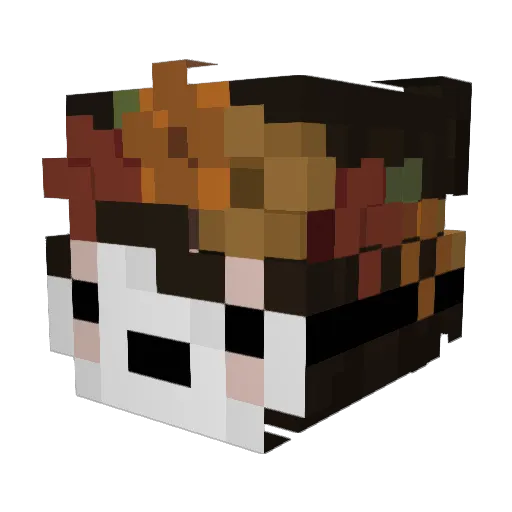 BellTheNell Minecraft avatar head, 3D render