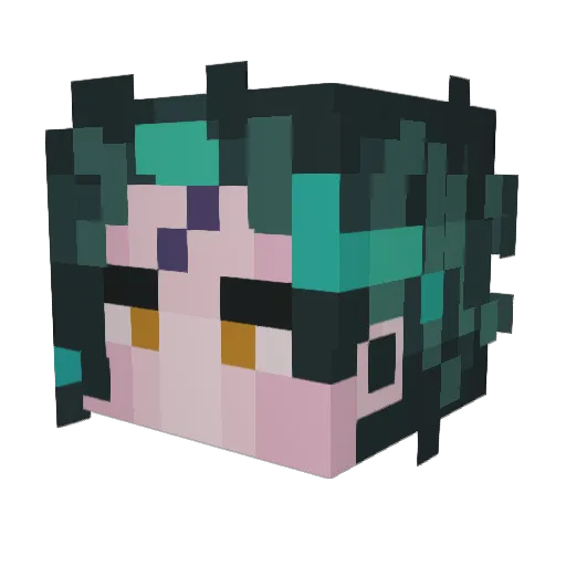 BellZet Minecraft avatar head, 3D render