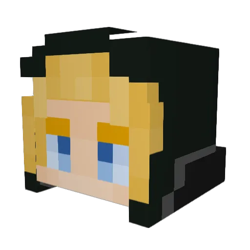 Bell_Bomb Minecraft avatar head, 3D render