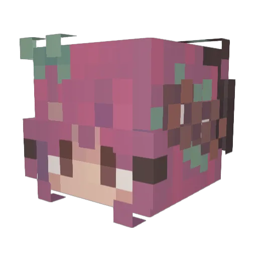 Bell_Fyre Minecraft avatar head, 3D render