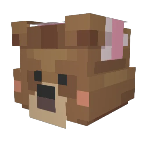 Bell__S2 Minecraft avatar head, 3D render