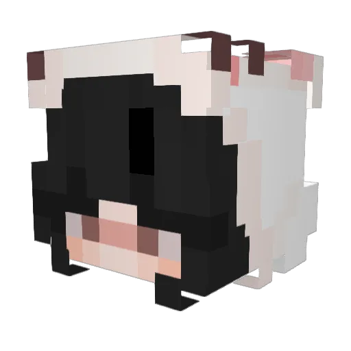 Bella368 Minecraft avatar head, 3D render