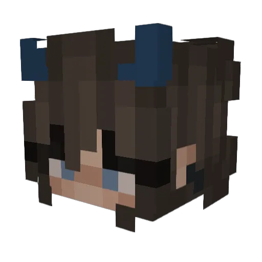 BellaArmy Minecraft avatar head, 3D render