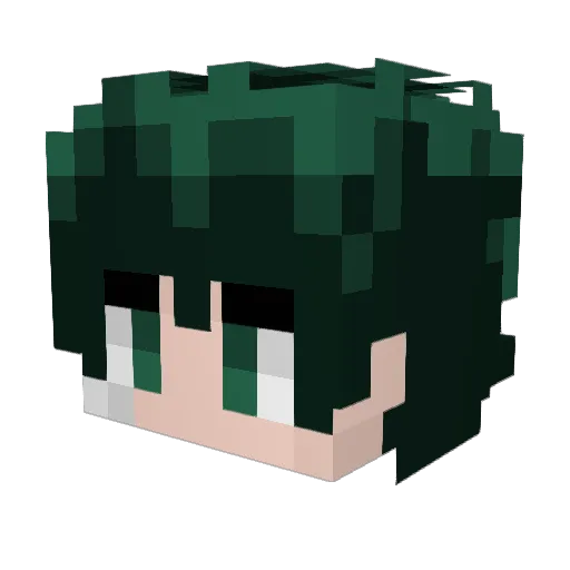 BellaBangz Minecraft avatar head, 3D render