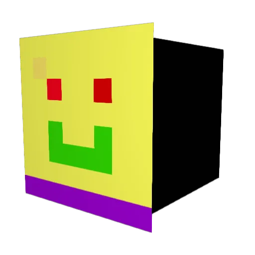 BellaBiunno Minecraft avatar head, 3D render