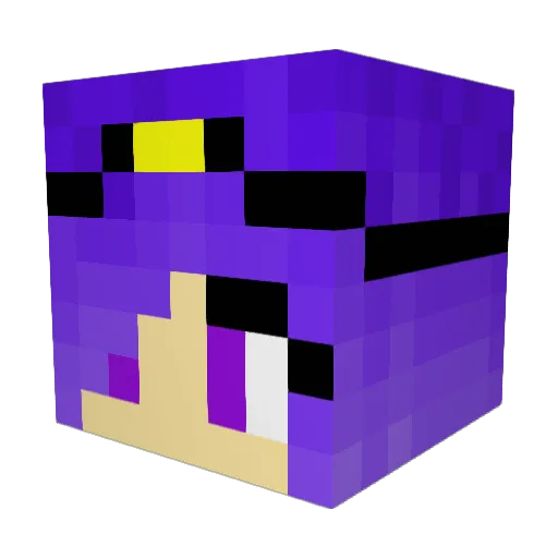 BellaBoo257 Minecraft avatar head, 3D render