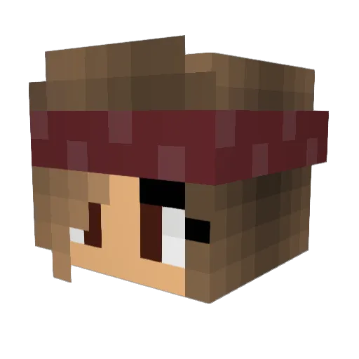 BellaHernandez2 Minecraft avatar head, 3D render