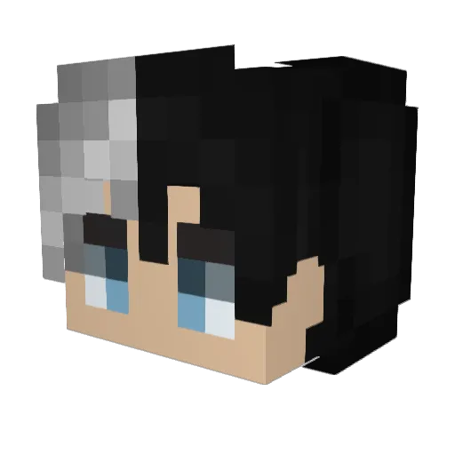 BellaNieves Minecraft avatar head, 3D render