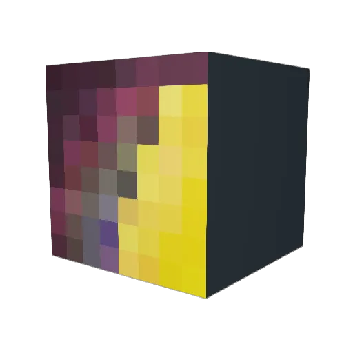 BellaPeat Minecraft avatar head, 3D render
