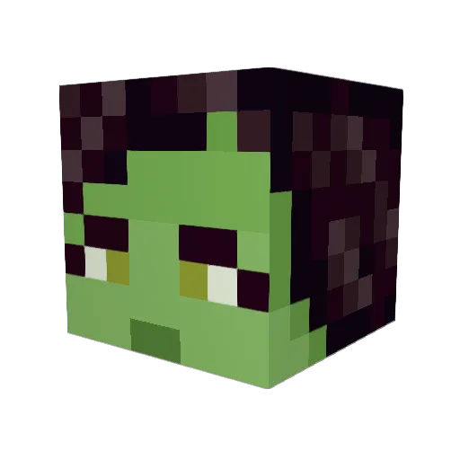 BellaPenny Minecraft avatar head, 3D render