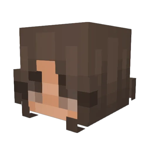 BellaToonz Minecraft avatar head, 3D render
