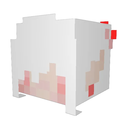 BellaTrella Minecraft avatar head, 3D render