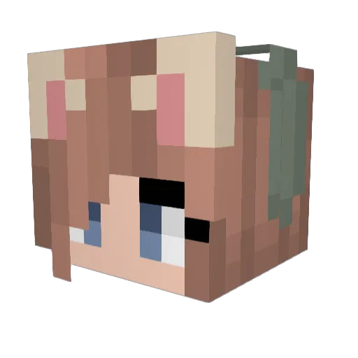 BellaTrix1738 Minecraft avatar head, 3D render
