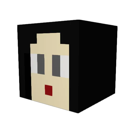 BellaTrix404 Minecraft avatar head, 3D render