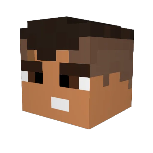 Bella_Pinheiro Minecraft avatar head, 3D render