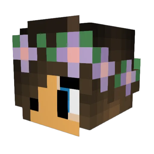Bellababydoll15 Minecraft avatar head, 3D render
