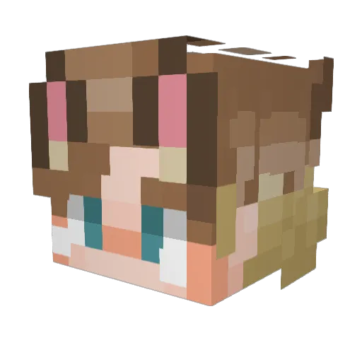 Bellabee19972004 Minecraft avatar head, 3D render