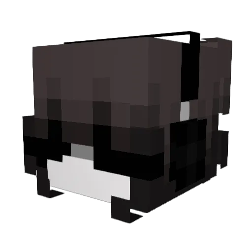 Belladorable Minecraft avatar head, 3D render