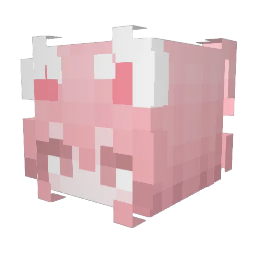 Bellagirl2 Minecraft avatar head, 3D render