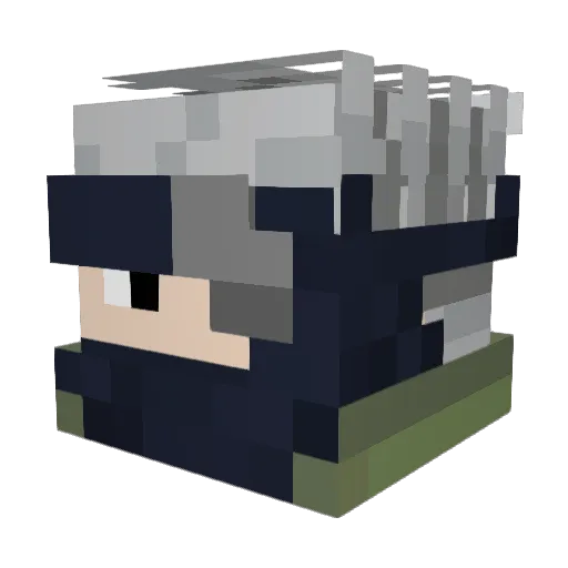 Bellagos Minecraft avatar head, 3D render
