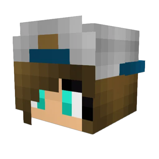 Bellaisthebest Minecraft avatar head, 3D render