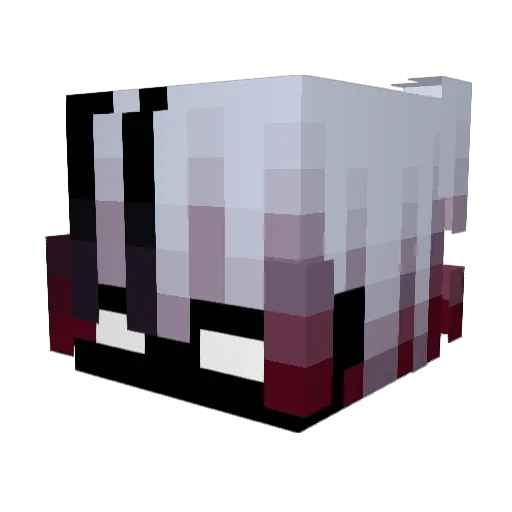 Bellakeu Minecraft avatar head, 3D render