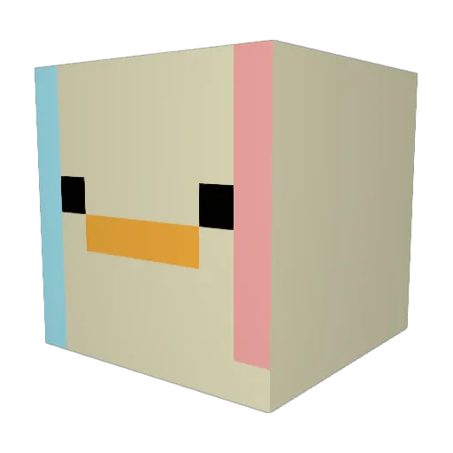 Bellakitty713 Minecraft avatar head, 3D render