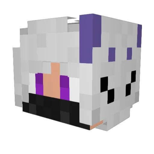 Bellalluna__ Minecraft avatar head, 3D render
