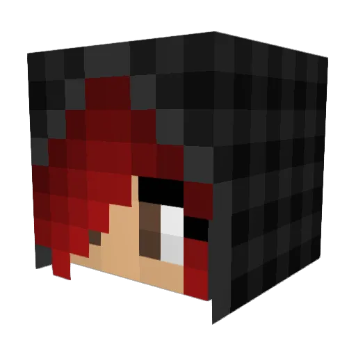 Bellanaris Minecraft avatar head, 3D render
