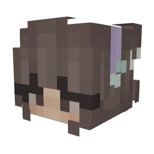 Bellani Minecraft avatar head, 3D render