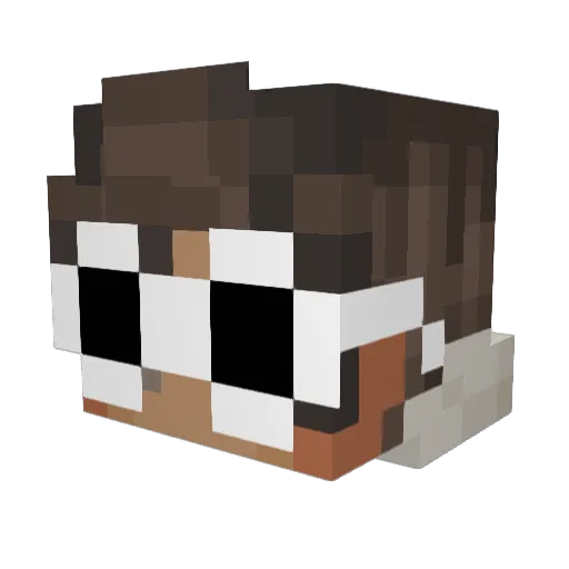 Bellaplayer2019 Minecraft avatar head, 3D render
