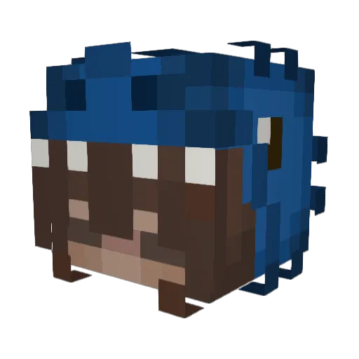 Bellathunder08 Minecraft avatar head, 3D render