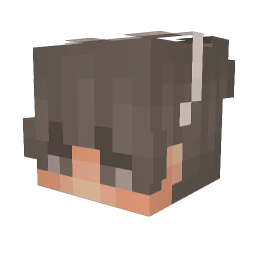 Bellatorious Minecraft avatar head, 3D render