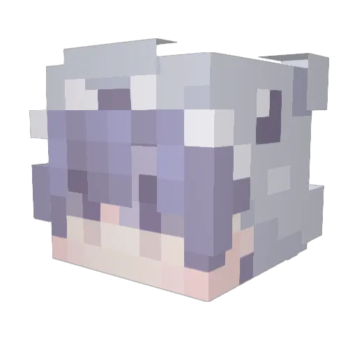 Bellatrix_Lenox Minecraft avatar head, 3D render