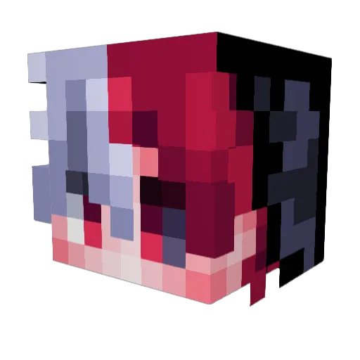 BellayLoki Minecraft avatar head, 3D render