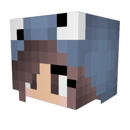 Bellazambran0 Minecraft avatar head, 3D render