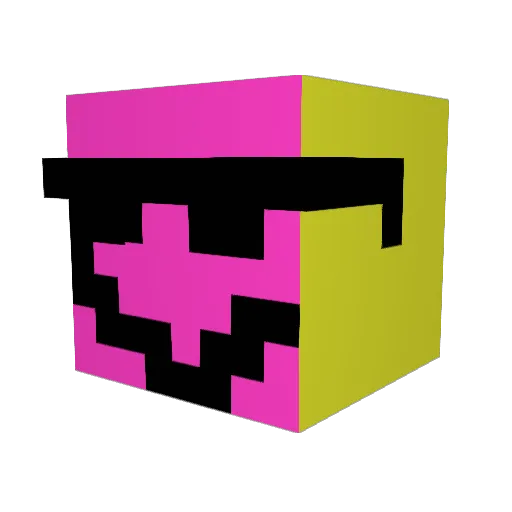 Belle42515 Minecraft avatar head, 3D render