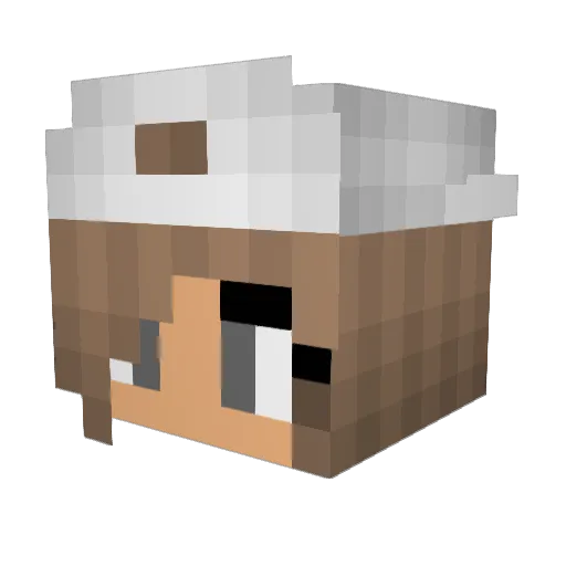 BelleGamer47 Minecraft avatar head, 3D render