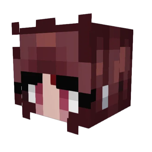 Belle_Se Minecraft avatar head, 3D render